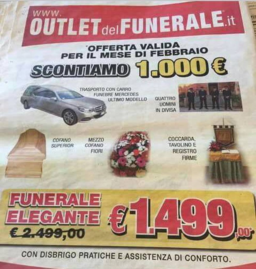 Outlet del funerale 